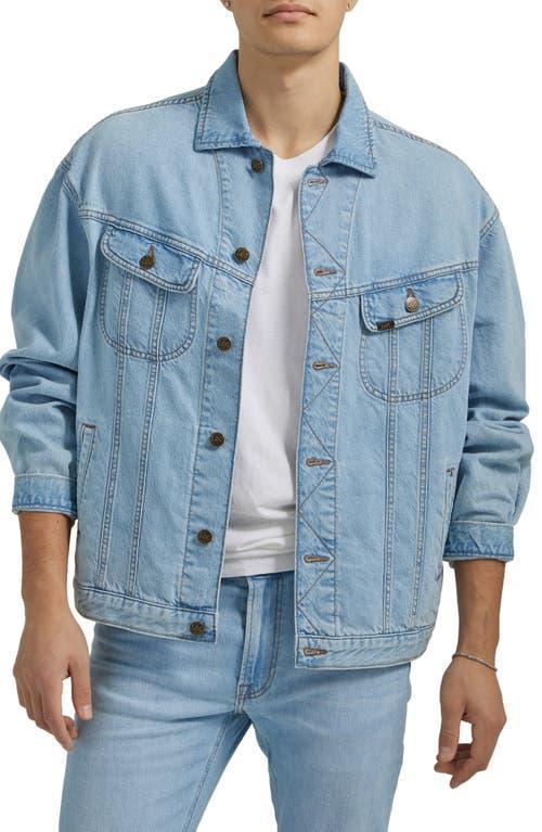 Mens Loose Fit Denim Rider Jacket Product Image