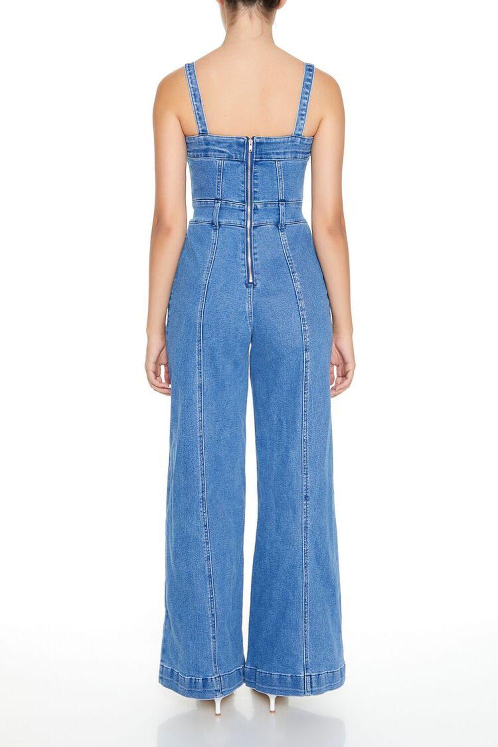 Denim Wide-Leg Jumpsuit | Forever 21 Product Image