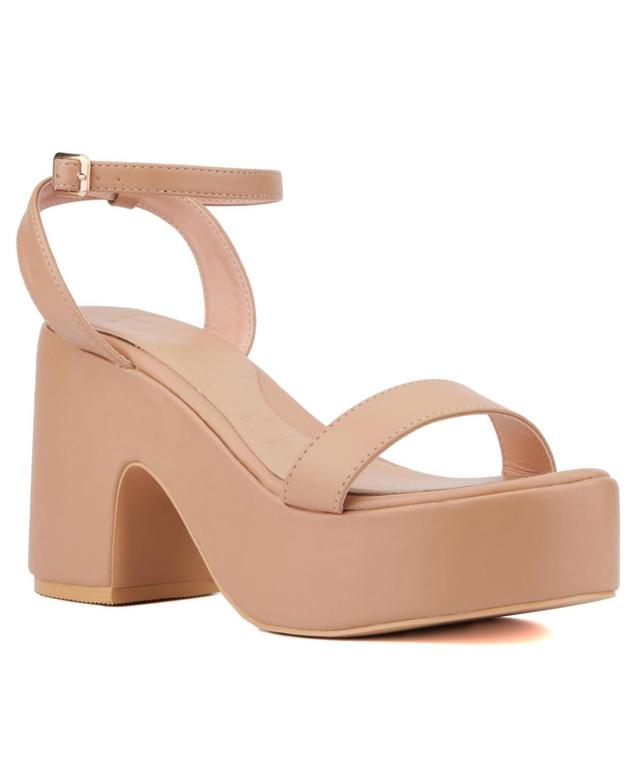 Olivia Miller Womens Charmer Platform Heel Sandal Product Image