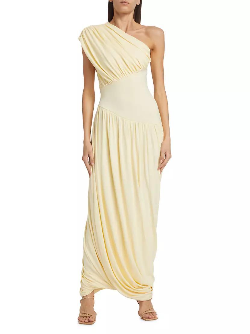 Ugbad Draped Jersey Maxi Dress Product Image