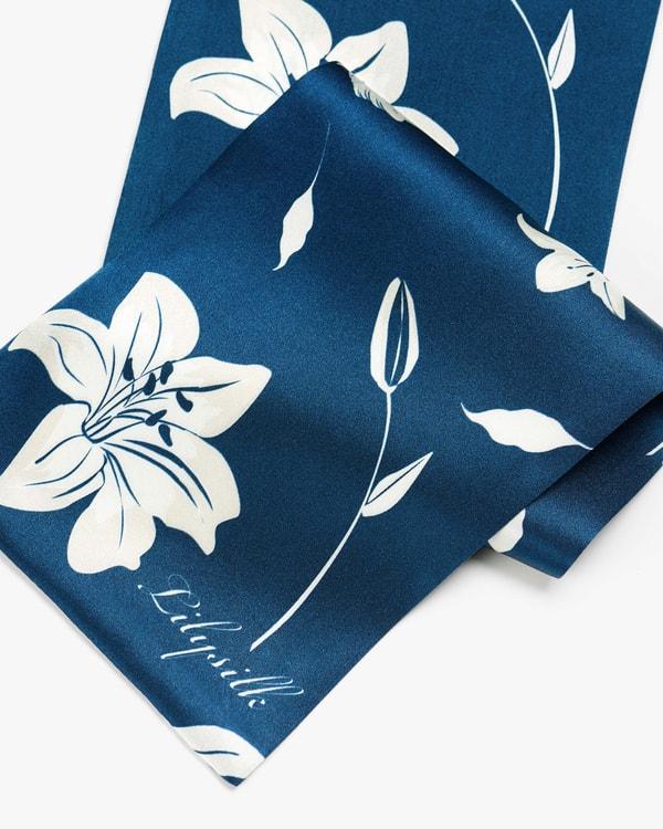 Stunning Rectangular Silk Lily Scarf Product Image