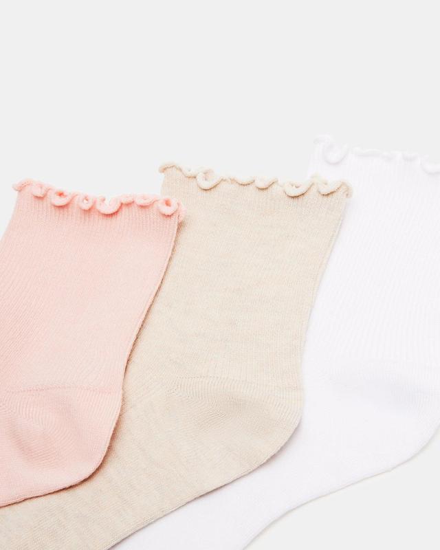 RUCHED SOCKS BLUSH MULTI Female Product Image