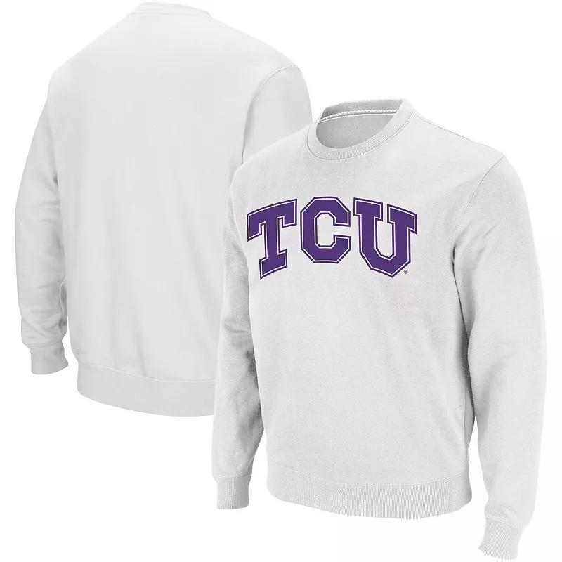 Mens Colosseum TCU Horned Frogs Arch & Logo Crew Neck Sweatshirt Product Image