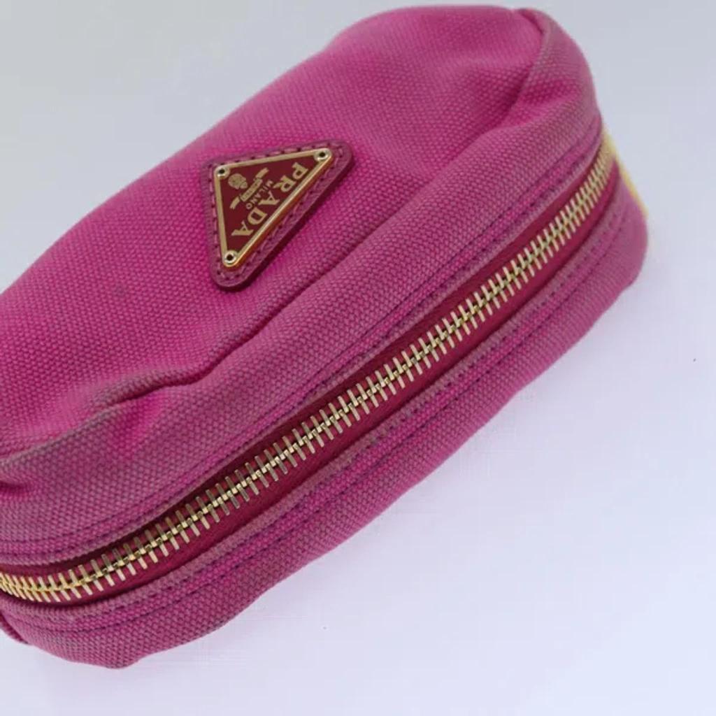 Pink Canvas Clutch Bag () Product Image