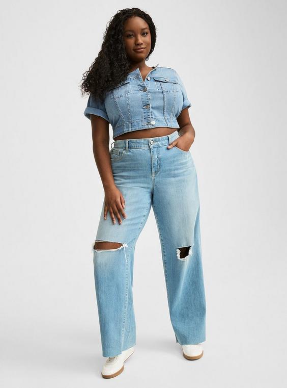 Perfect Wide-Leg Mid-Rise Jean Product Image