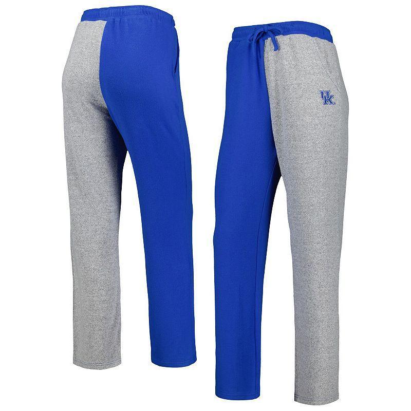 Womens ZooZatz Royal/Gray Kentucky Wildcats Colorblock Cozy Tri-Blend Lounge Pants Product Image