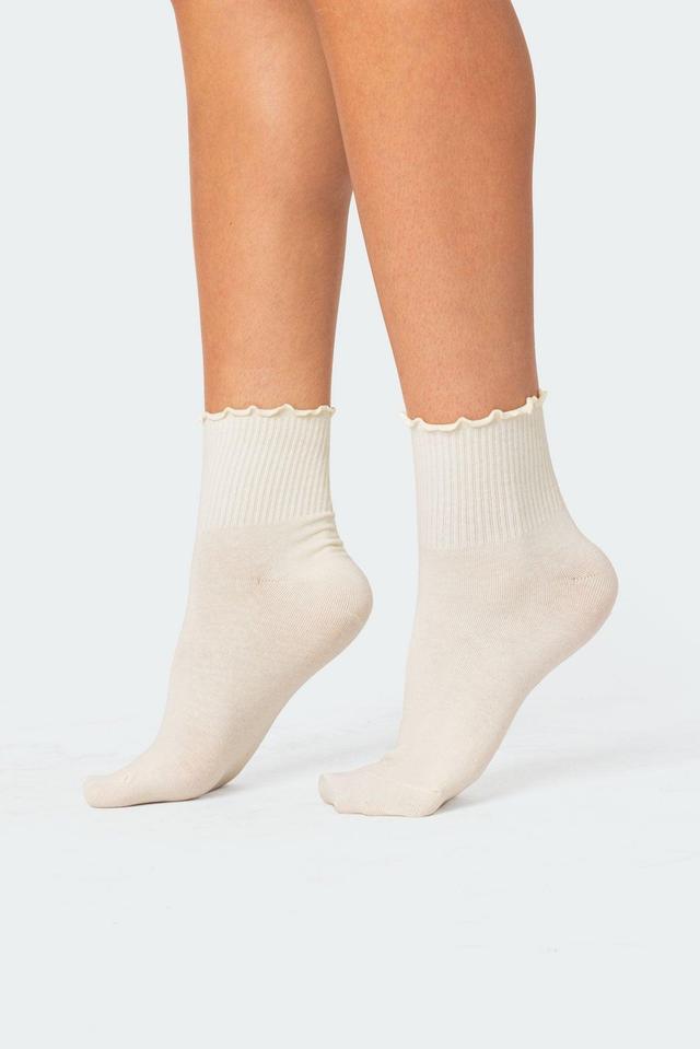 Frilled Hem Socks Product Image