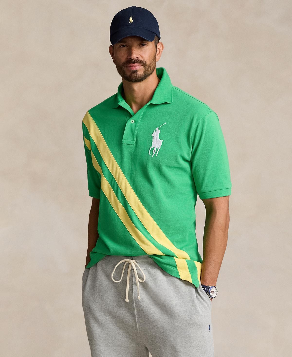 Polo Ralph Lauren Mens Big & Tall Mesh Polo Shirt - Tiller Green Product Image