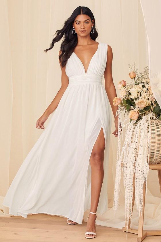 Heavenly Hues White Maxi Dress Product Image