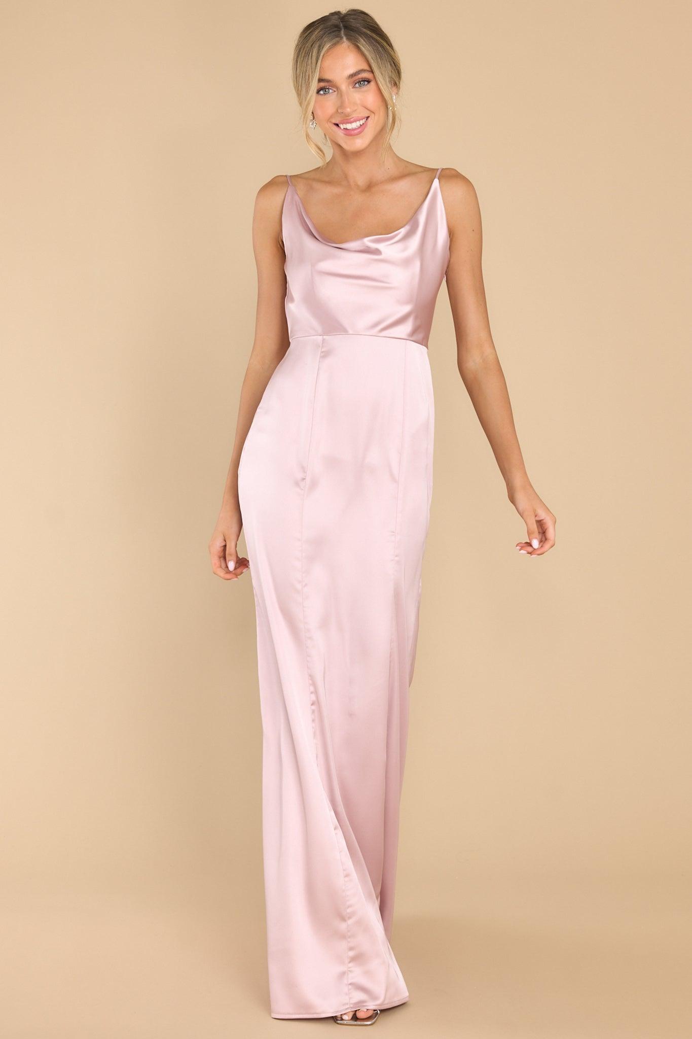 Inner Radiance Dusty Pink Maxi Dress Product Image