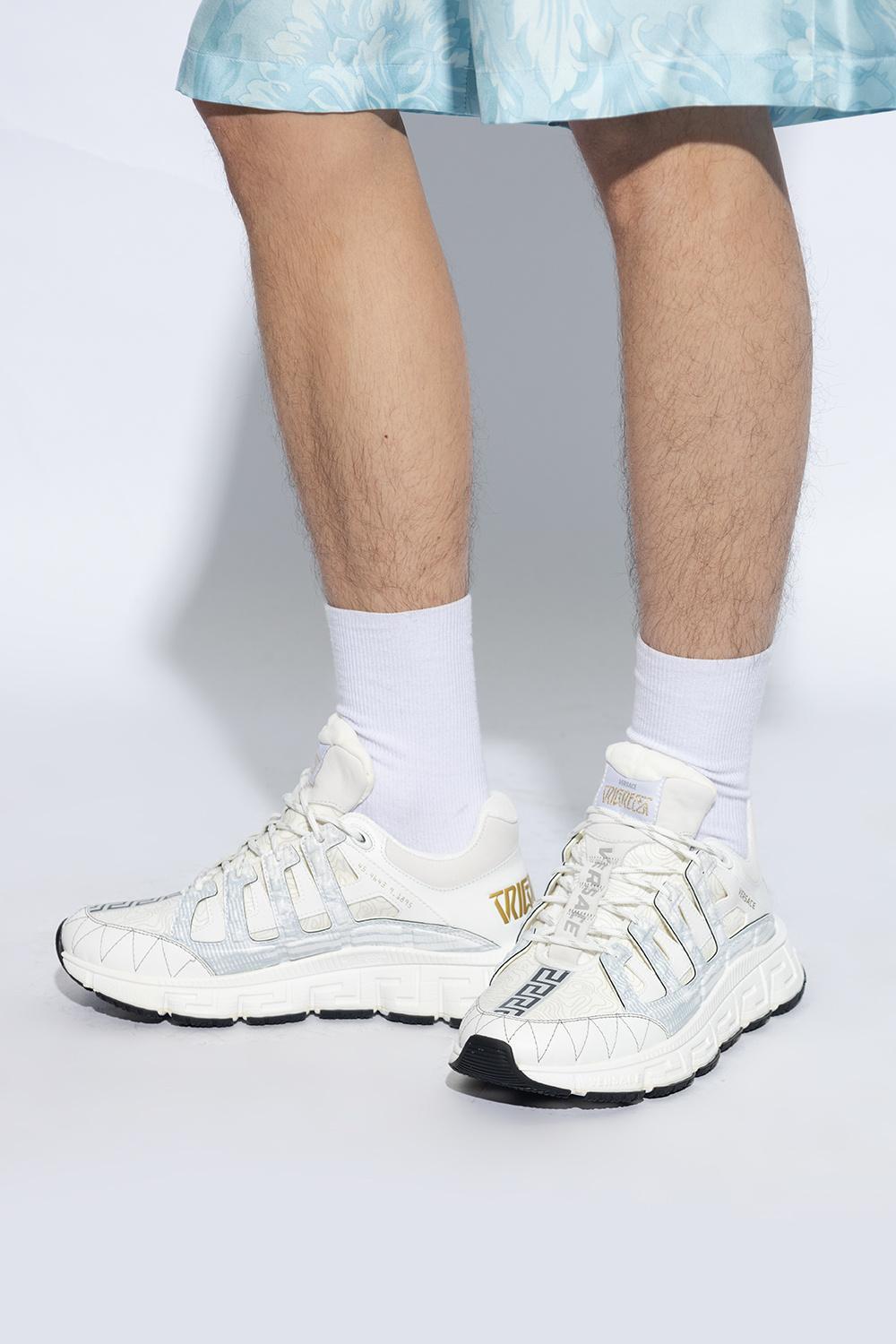 VERSACE Men's Trigreca Sneakers In White Product Image