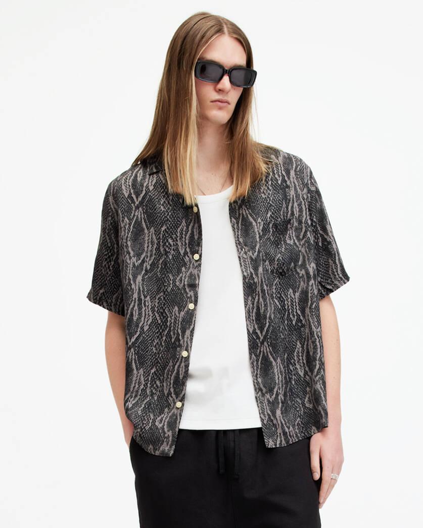 Boomslang Snake Print Relaxed Fit Shirt Product Image