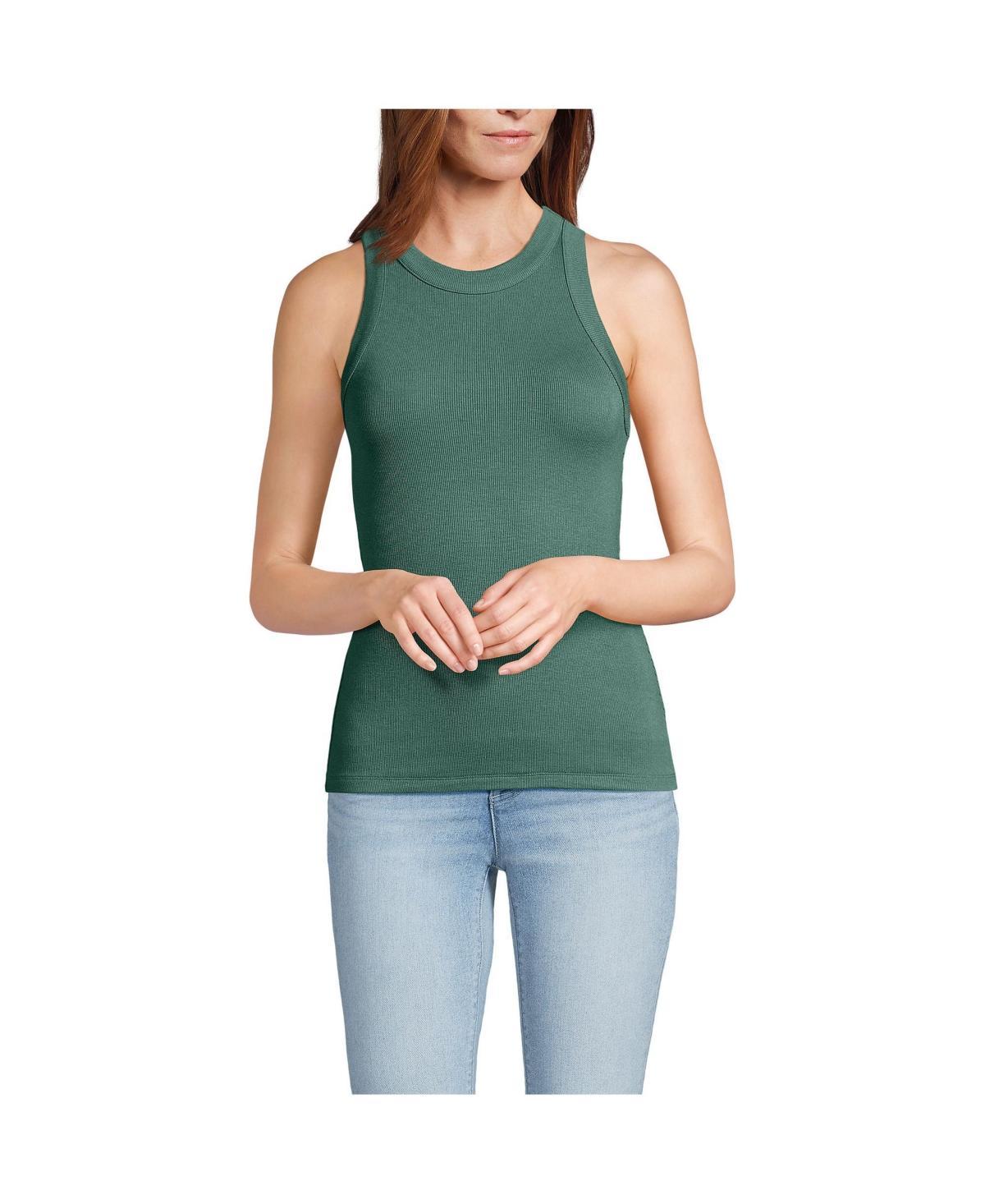 Womens Lands End Drapey Rib Tank Product Image