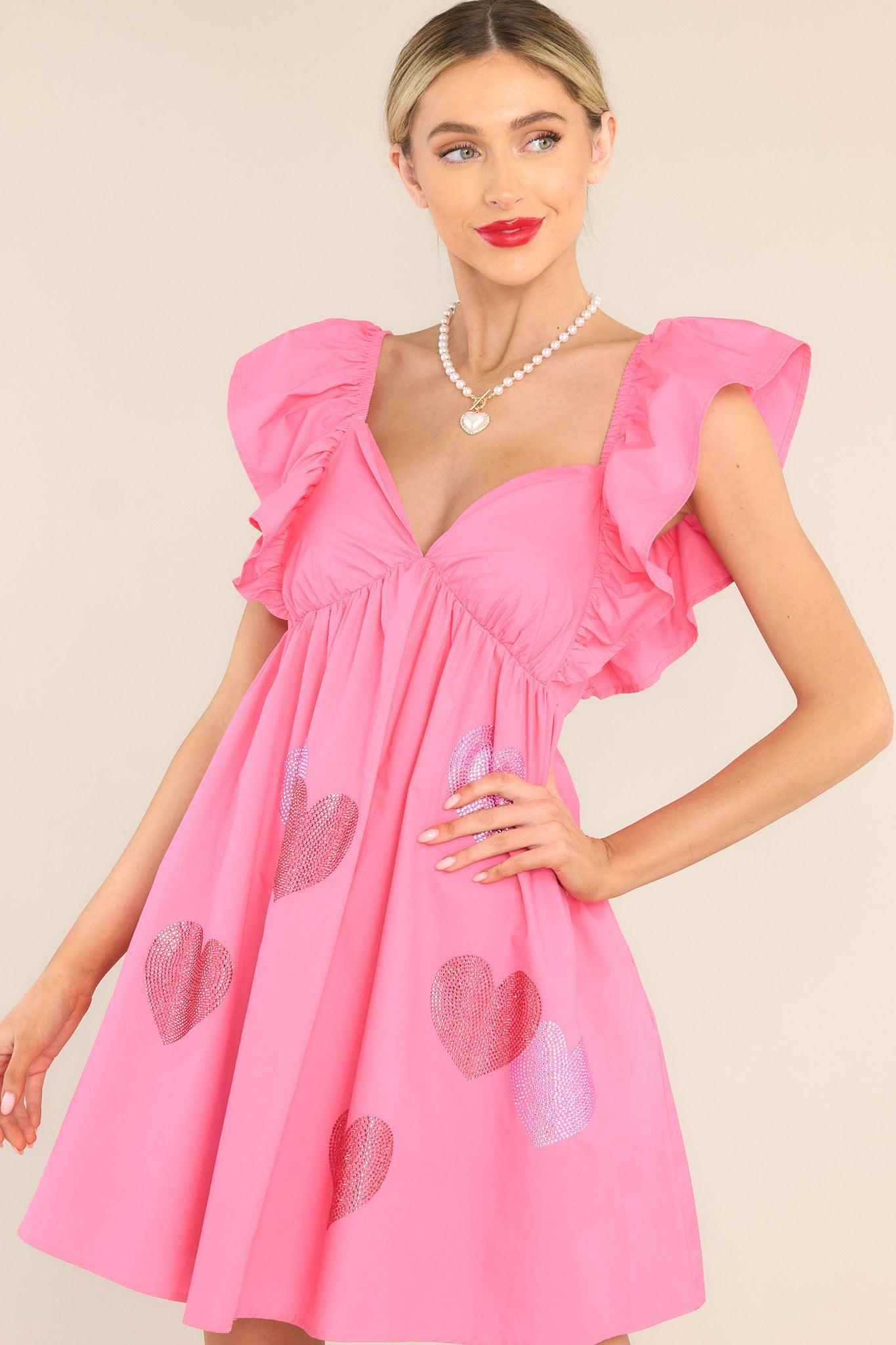 You're My Lover Pink Mini Dress Product Image