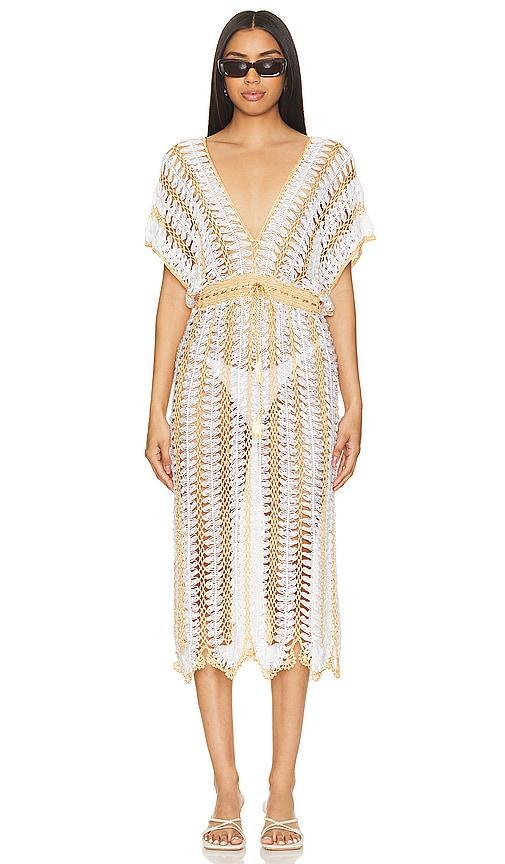 X Revolve Crochet Midi Dress Product Image