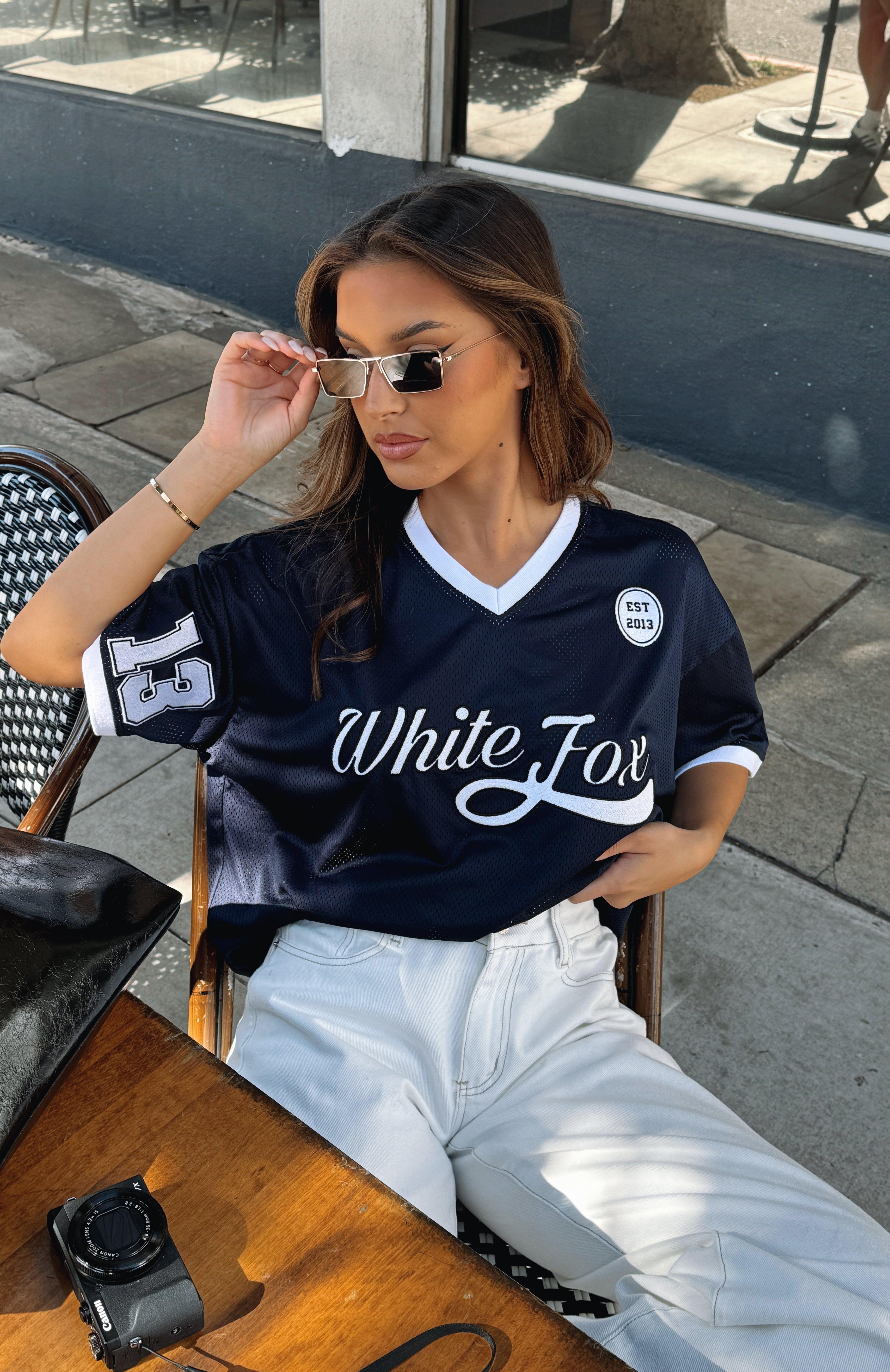 Hit A Home Run Oversized Jersey Navy Product Image