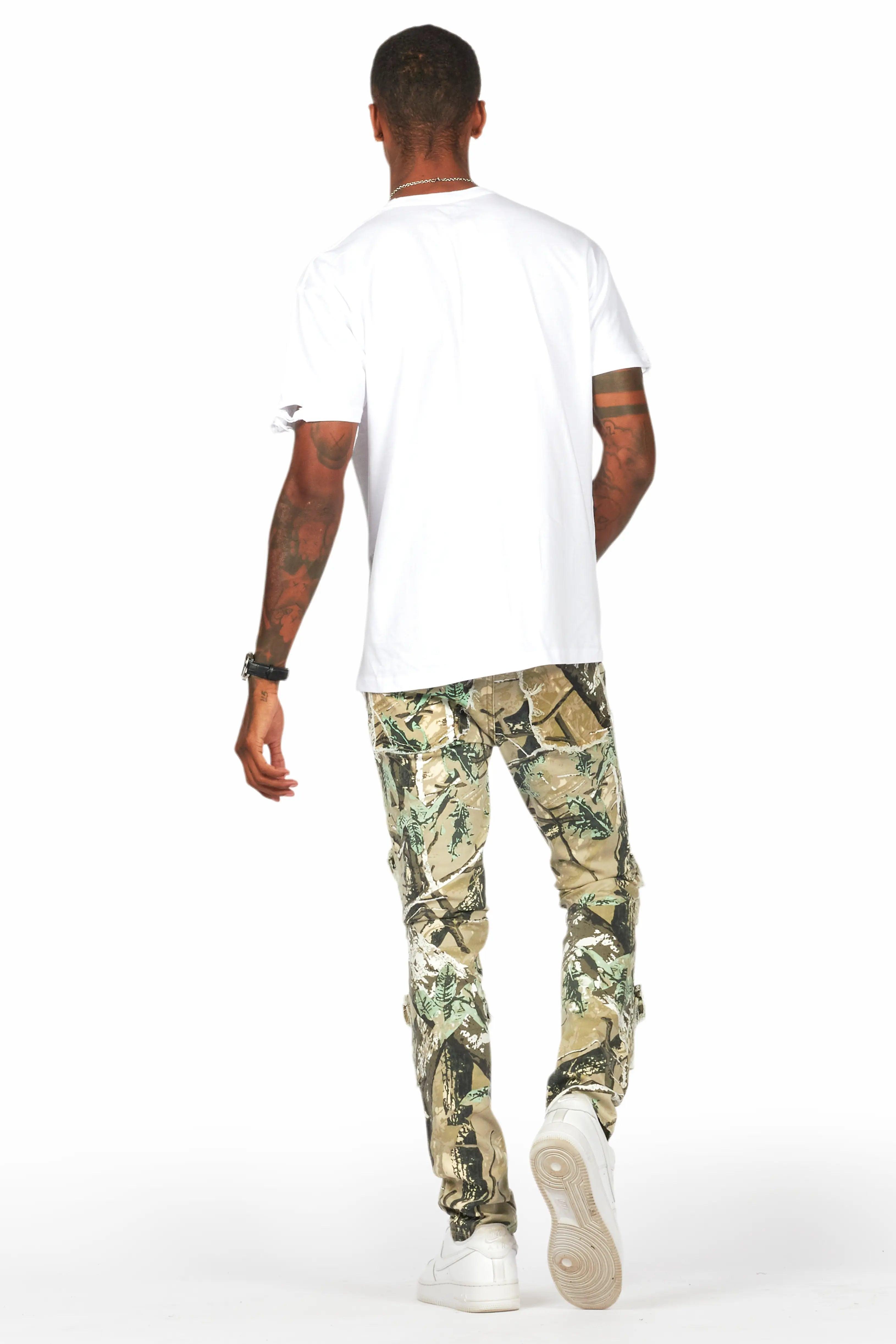 Petrus Tree Camo Slim Fit Jean Male Product Image