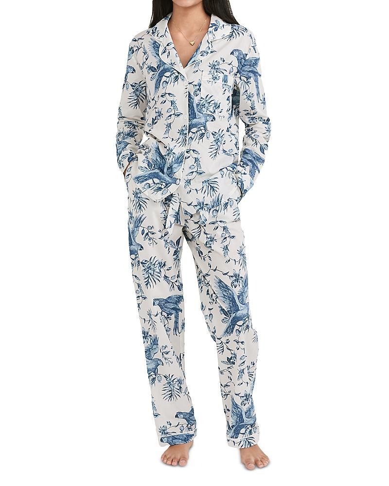 Womens Bromley Parrot Cotton Long Pajama Set Product Image