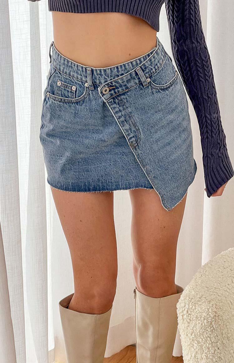 Jendi Denim Mini Skirt Product Image