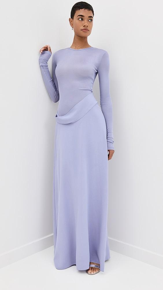 Christopher Esber Ribbed Cowl Hip Dress | Shopbop Product Image