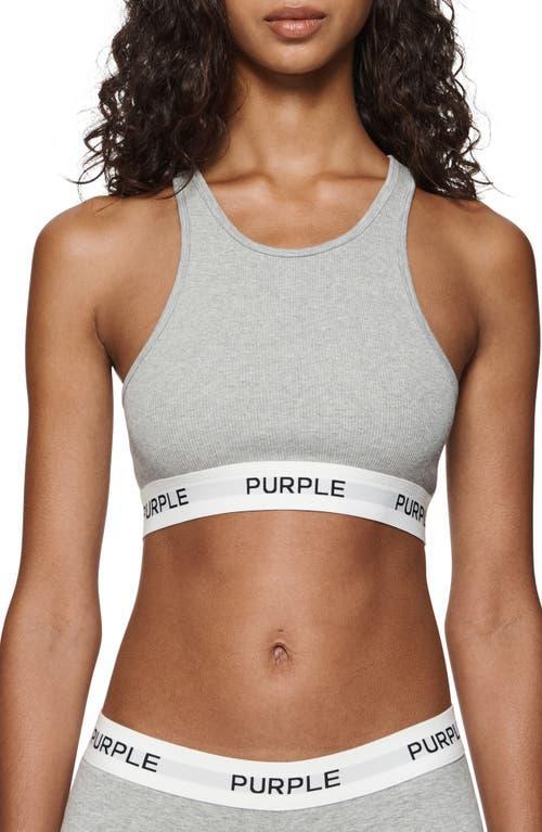 PURPLE BRAND Ribbed Bralette Product Image