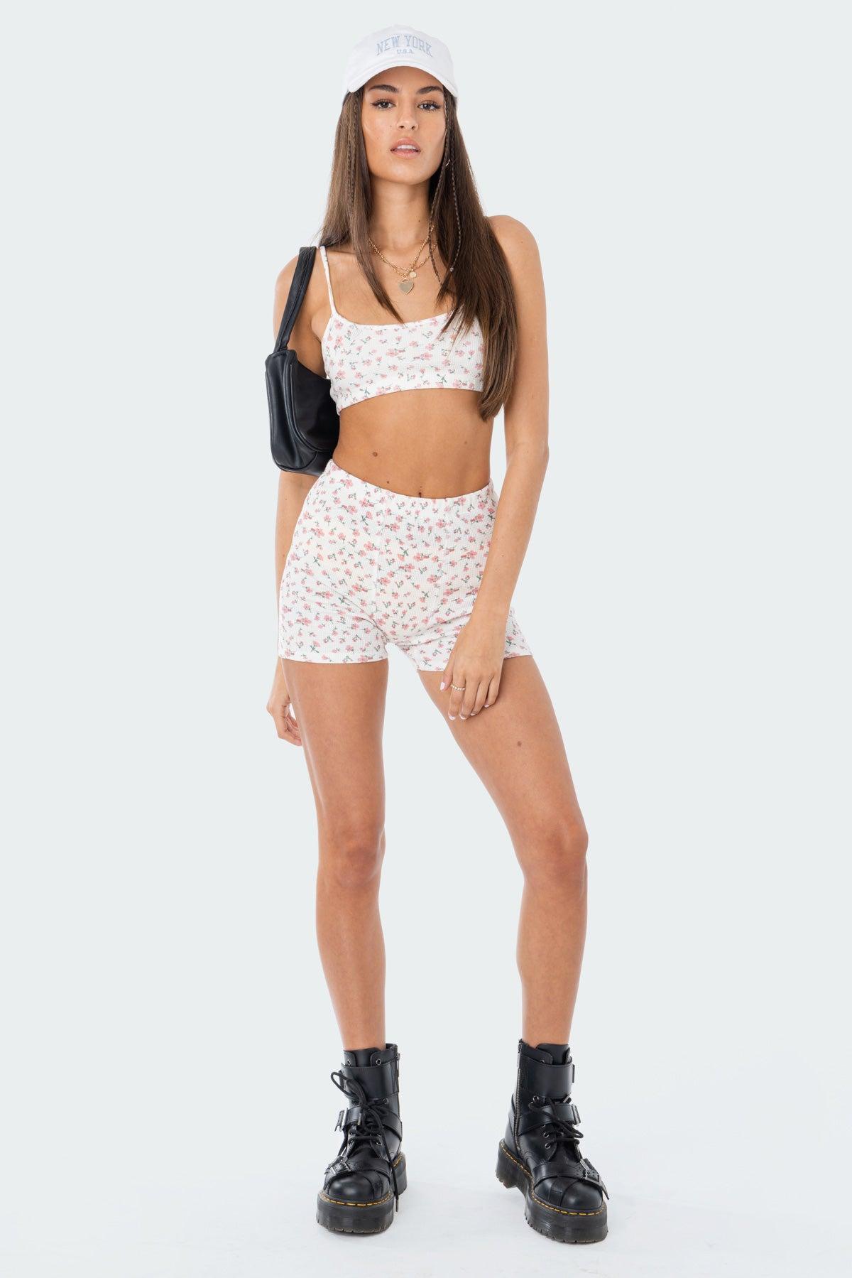 Primrose Waffle Crop Top Product Image