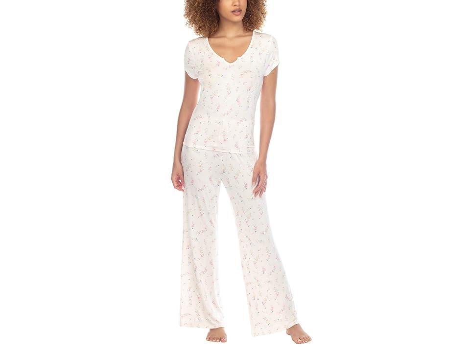 Honeydew Intimates Good Times PJ Set (Ivory Hearts) Women's Pajama Sets Product Image