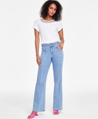 Women's High-Rise Flared Jeans, Created for Macy's Product Image