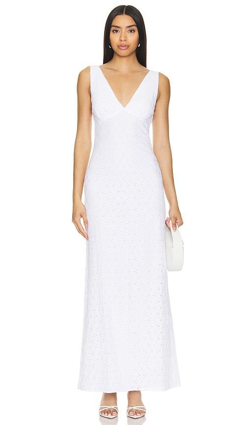 Lovers and Friends Loretta Maxi Dress in White Product Image