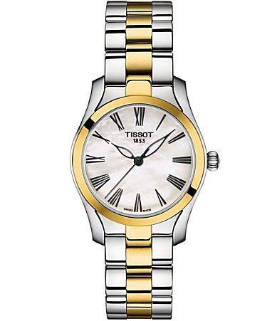 Tissot Womens T-Wave Two Tone Bracelet Watch Product Image