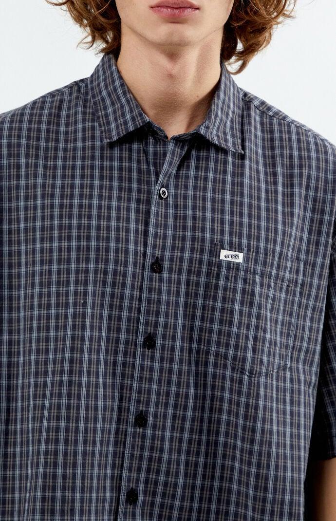 Guess Originals Men's Plaid Button Up Shirt Product Image