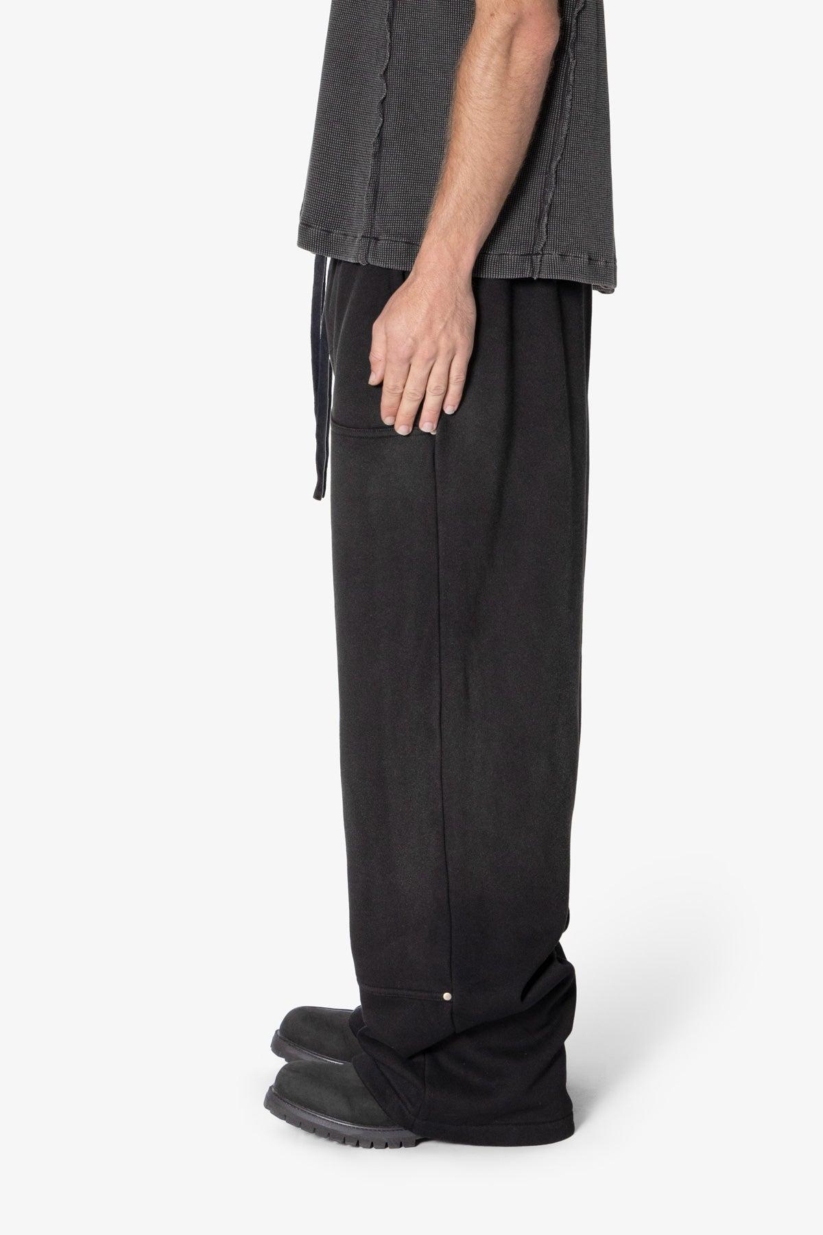 West Double Knee Sweatpants - Washed Black Product Image