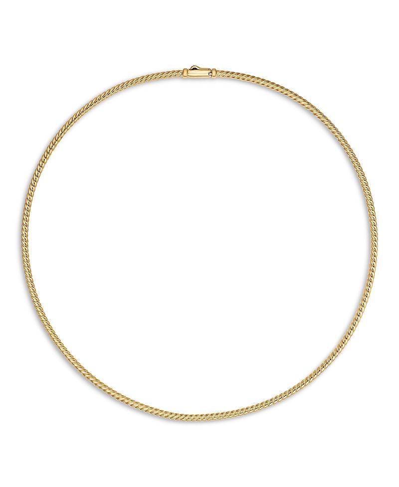 David Yurman 18K Yellow Gold Sculpted Cable Necklace, 15.5 Product Image