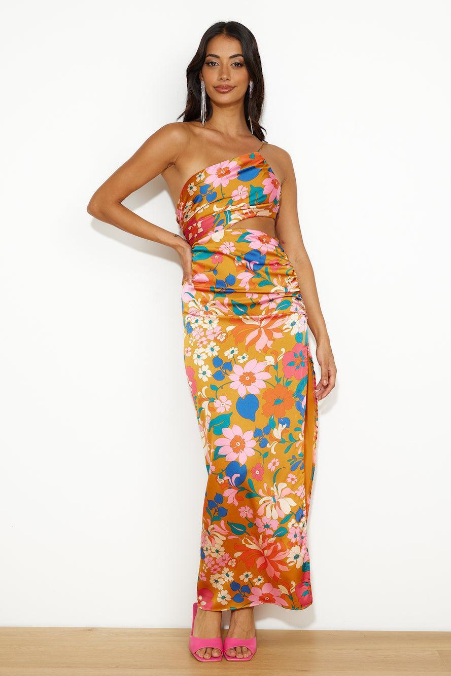 Pretty Fun Maxi Dress Orange Product Image