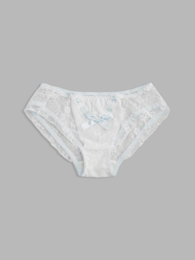 Lace Contrasting Binding Bowknot Brief Product Image