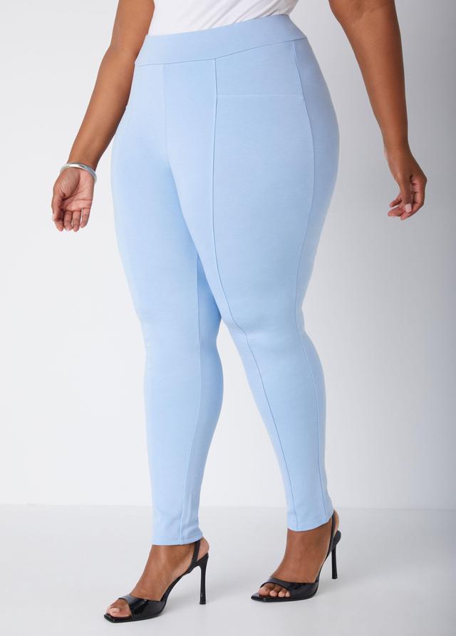 Seamed High Waist Ponte Leggings Product Image