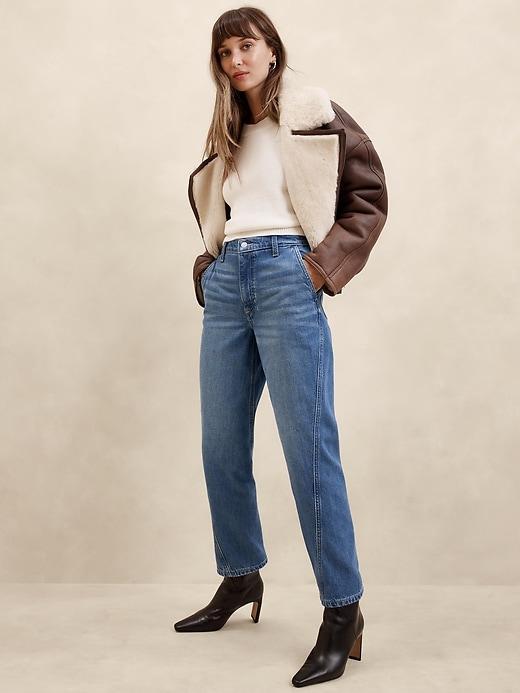 Luxe High-Rise Barrel Jean product image