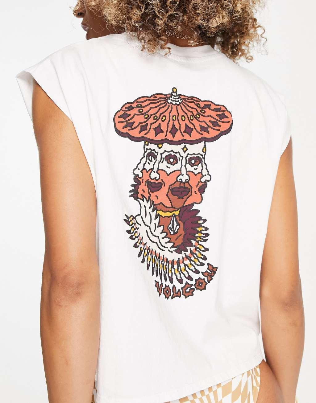 Volcom connected minds tank top in star white Product Image