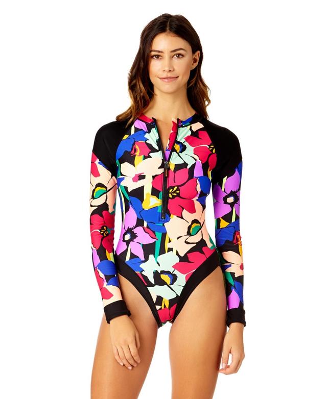 Coppersuit Womens Zip Front Rashguard One Piece Swimsuit Product Image