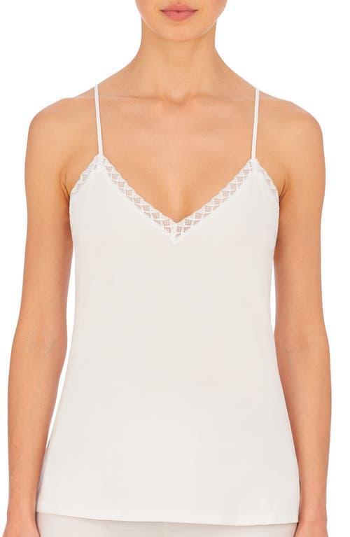 Natori Bliss Lace Edge High-Low Cotton Camisole Product Image