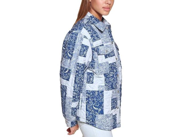 Levi's(r) Quilted Shacket (Blue Paisley) Women's Jacket Product Image