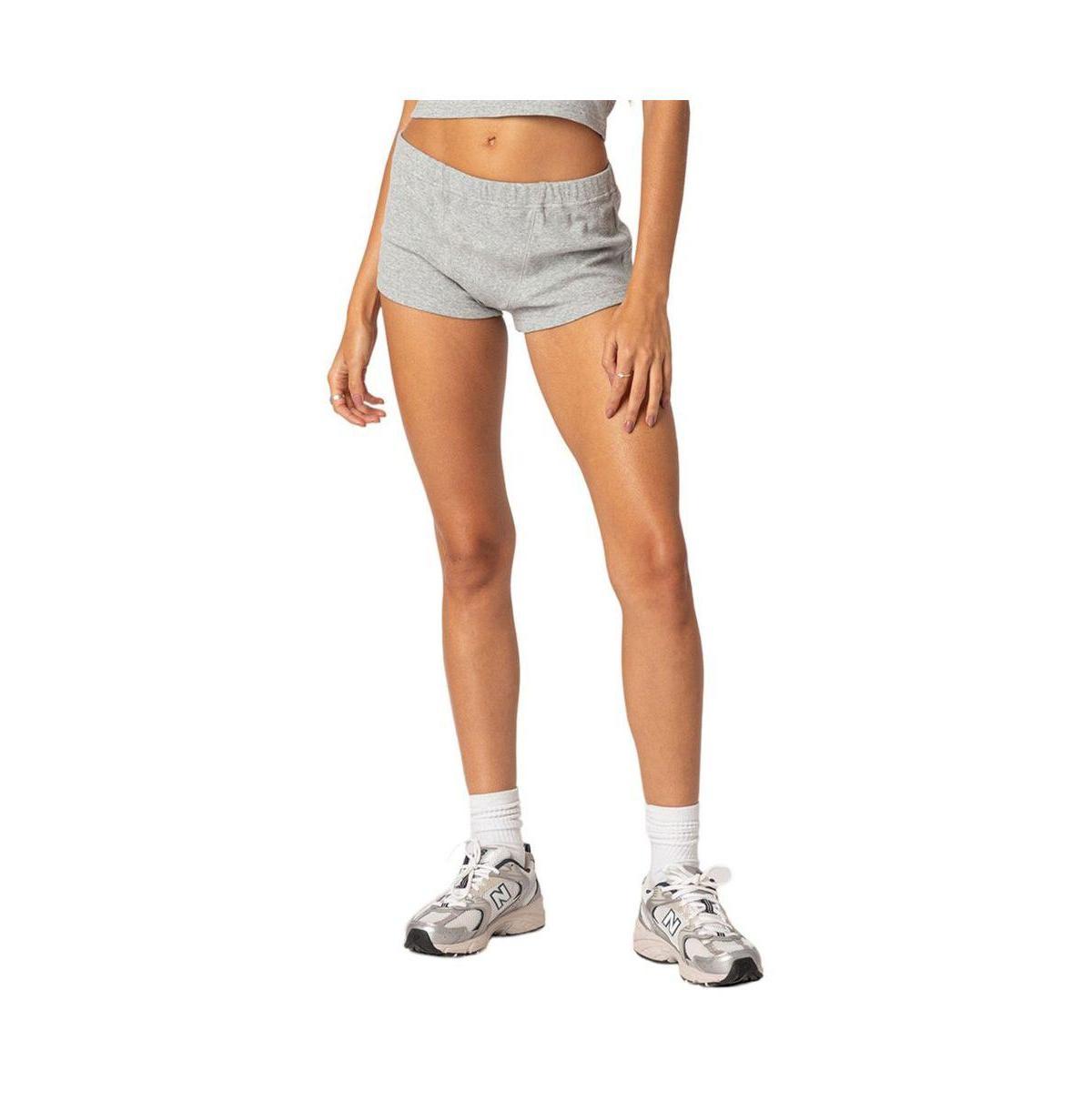 Edikted Womens Rebekah Ribbed Shorts product image