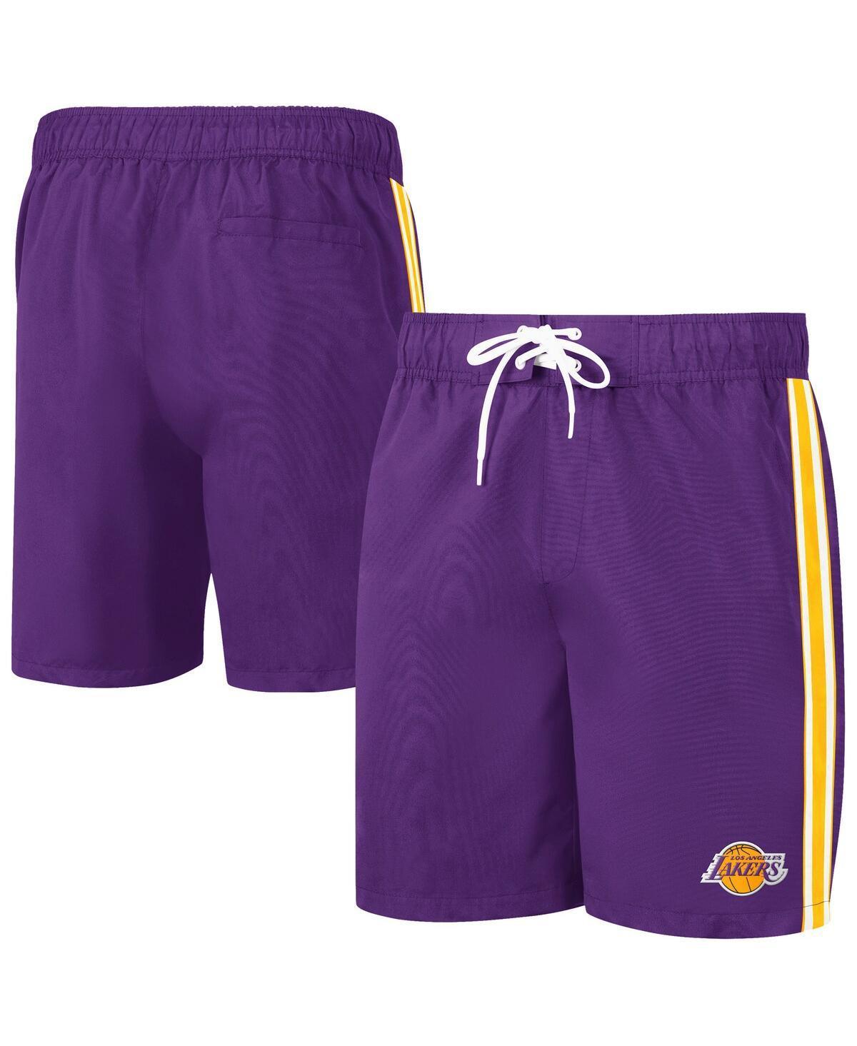 Mens G-III Sports by Carl Banks Purple/Black Sacramento Kings Sand Beach Volley Swim Shorts Product Image