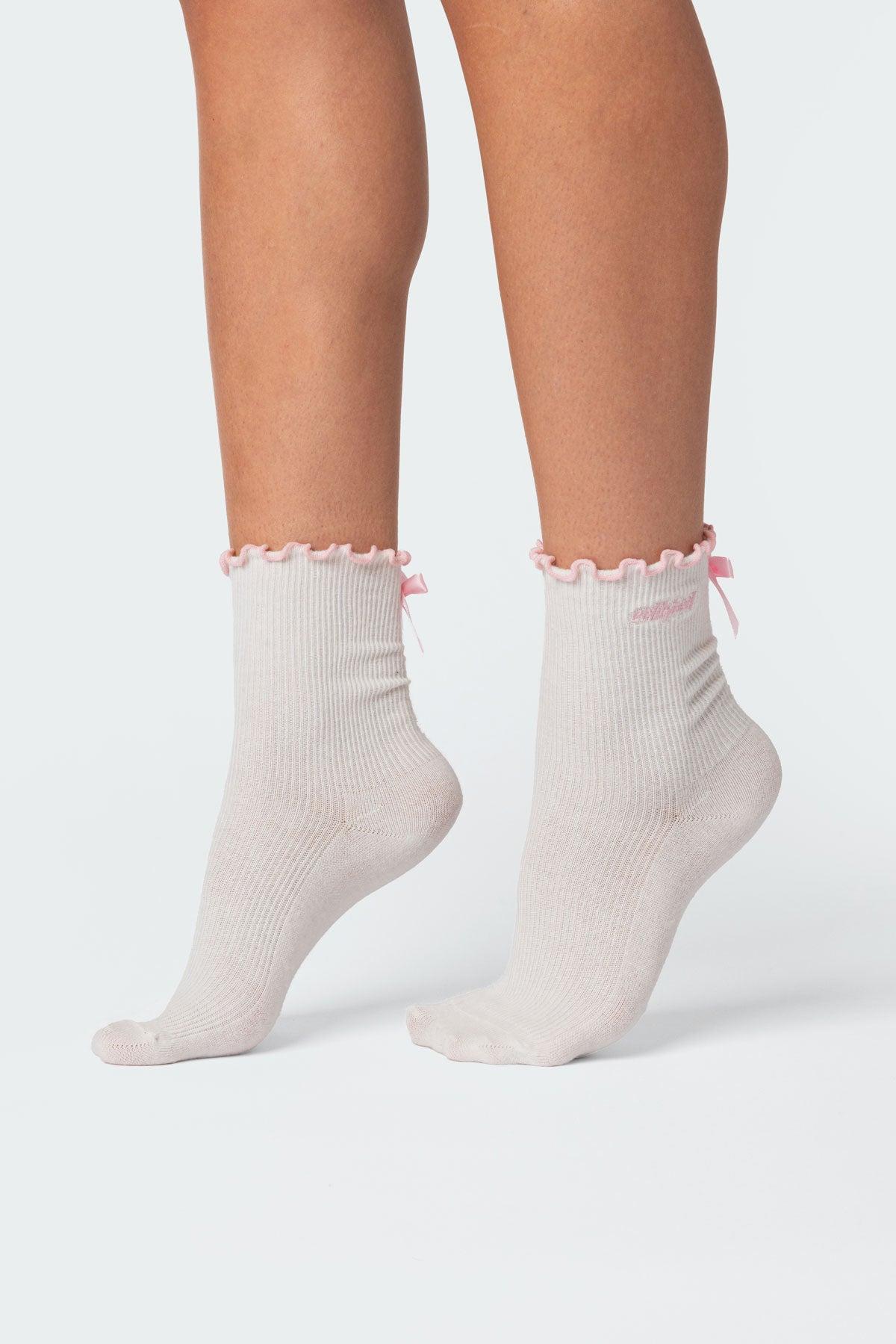 Contrast Frill Socks Product Image