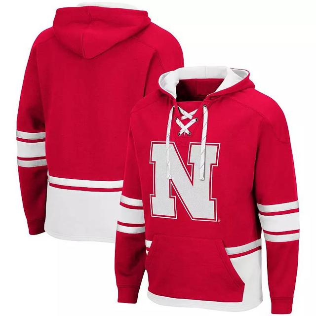 Mens Colosseum Scarlet Nebraska Huskers Lace Up 3.0 Pullover Hoodie Product Image