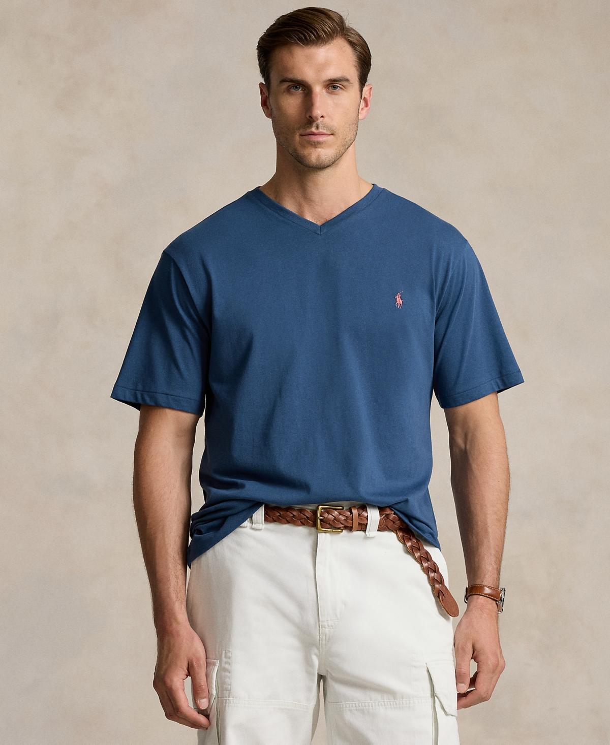 Polo Ralph Lauren Big  Tall Classic-Fit Short-Sleeve Cotton Jersey V-Neck T Product Image