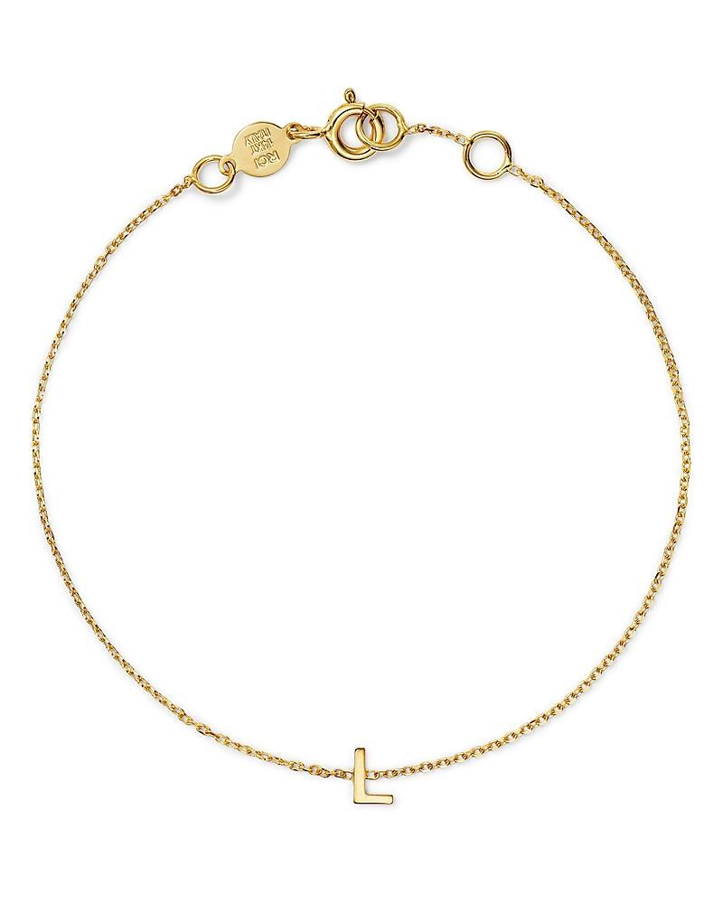 Moon & Meadow 14K Yellow Gold Initial Chain Bracelet Product Image