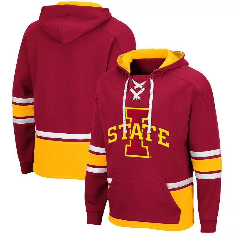 Mens Colosseum Cardinal Iowa State Cyclones Lace Up 3.0 Pullover Hoodie Product Image