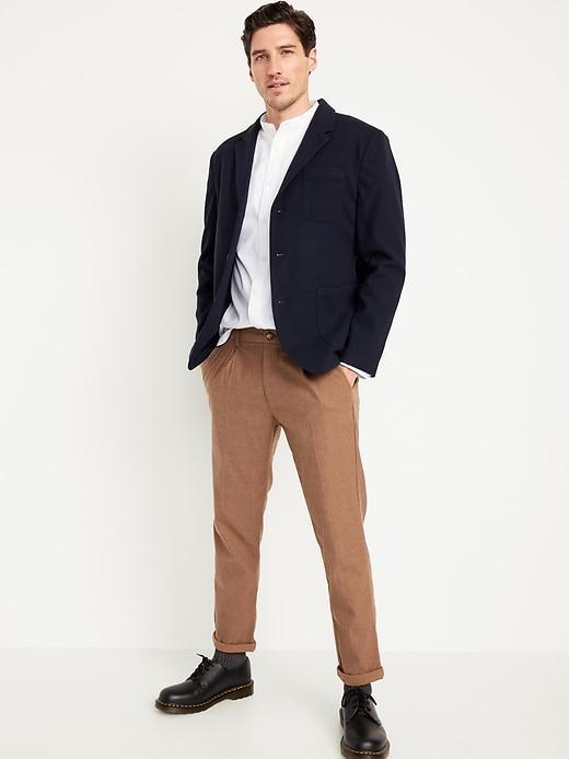 Banded-Collar Non-Stretch Shirt Product Image