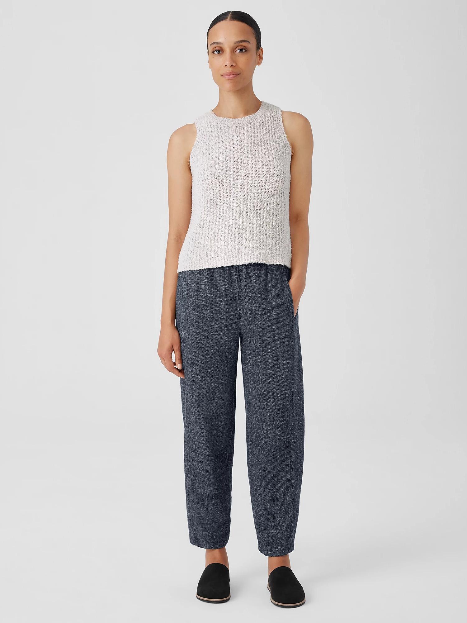 EILEEN FISHER Tweedy Hemp Cotton Lantern Pantfemale Product Image